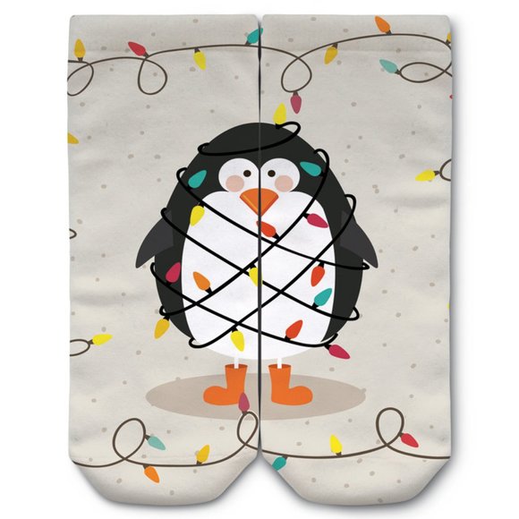 Penguin Owl Dog Polar Bear & Frog Socks - 5 Pairs with Different Designs - Picture 2 of 6